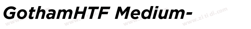 GothamHTF Medium字体转换
